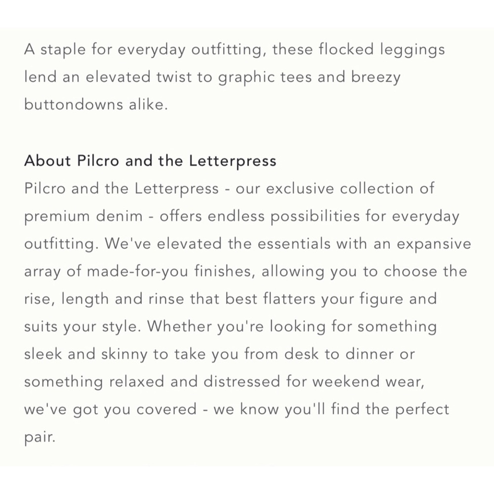 - Anthropologie Pilcro Flocked High-Rise Leggings/Pants NWT SZ 18W - Picture 12 of 16